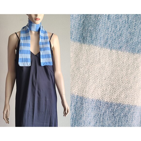 baby blue stripes scarf - Picture 1 of 3